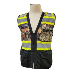Camouflage Black bottom Hi-viz safety Vest