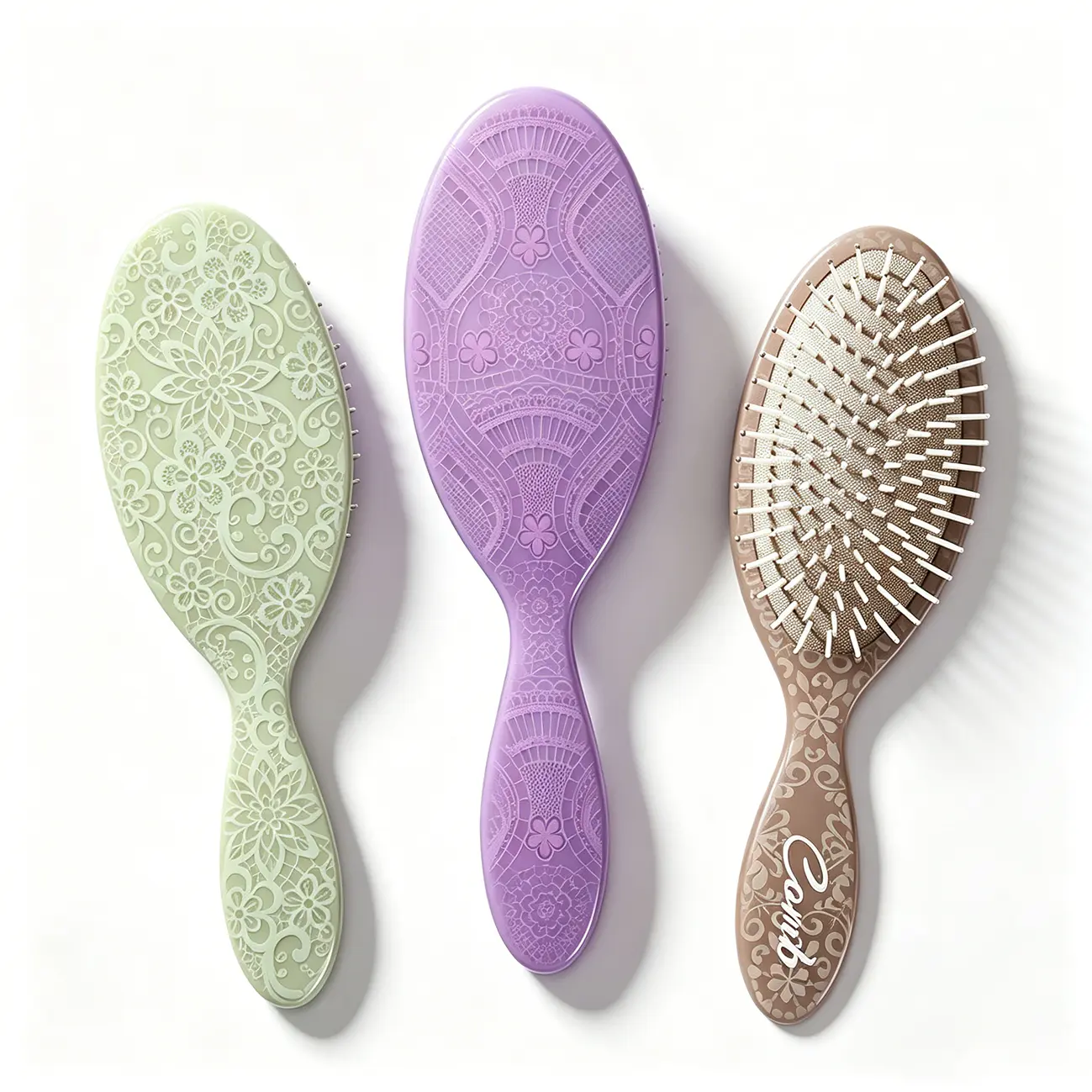 New Printed Airbag Release Comb - Lightweight, Fashionable, Soft Teeth for Scalp Massage, Root-Safe, Loss Reduction, Suitable for Dry/Wet & Damaged Tresses, Unisex Grooming Tool
