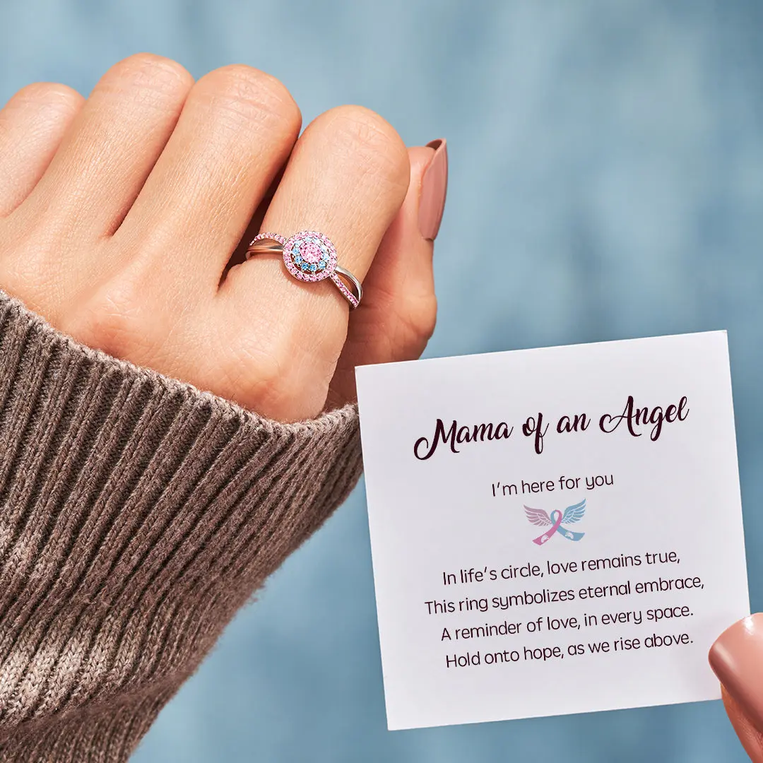 Mama of an Angel Circle Ring - Hypoallergenic, Colorfast, and with an open design suitable for all finger sizes.Jewelry Rings Beautiful Rings