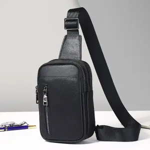 Men's Single-Shoulder Crossbody Bag, Chest Pack, Messenger Bag, Shoulder Bag—Water-Resistant Men's Bag—Waterproof, Casual, and Trendy Chest Pack