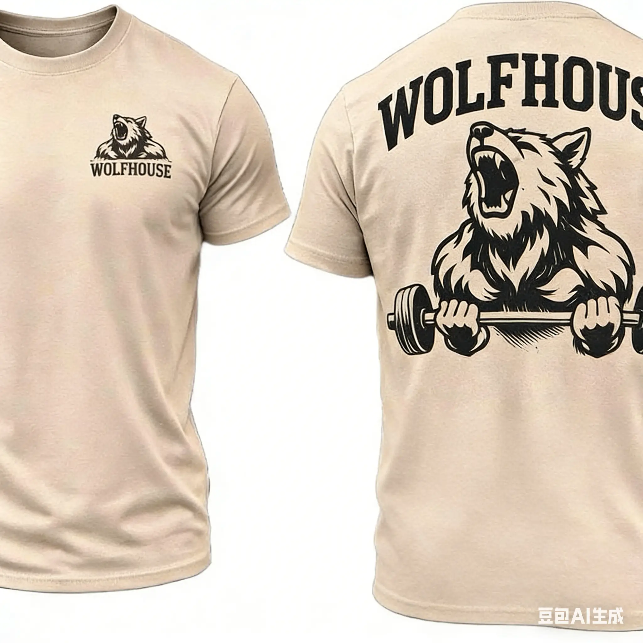 Wolfhouse Premium Men's T-Shirt Never Give Up Design Fitted Casual Style Short Sleeve Round Neck Menswear Top 67 shirt silverfish clothes trend gift book merch world tshirts