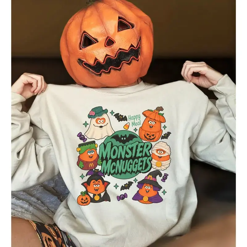 Nostalgia Monster Nuggets Sweatshirt, Halloween Monsters Shirt