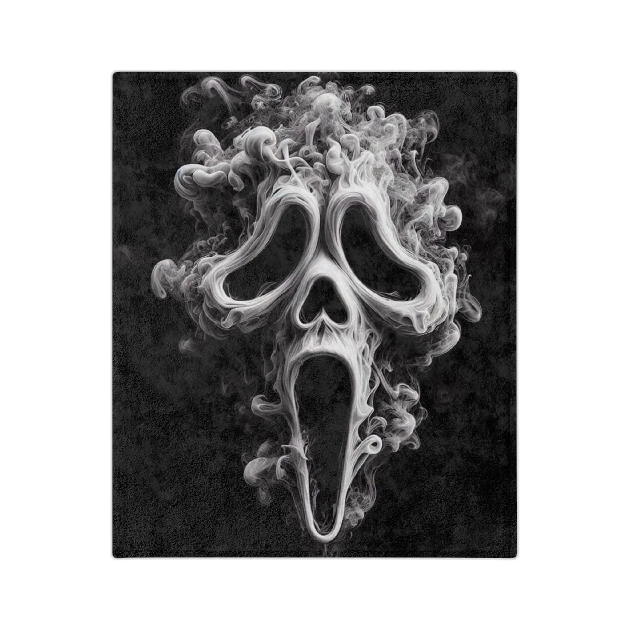 Smoky Ghostface Scream Blanket