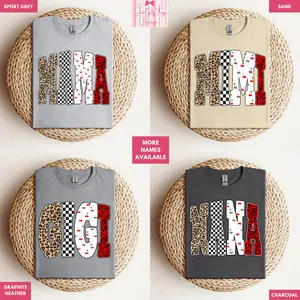 Distressed Cheetah Leopard Checkered Cherry Mama Mimi Gigi Nana Aunt Shirt - Gildan 64000 Softstyle Tee - Cheetah Mama Shirt, Leopard Mama Shirt, Checkered Mama Shirt, Nana Tshirt, Gigi Tshirt, Mimi Tshirt, Aunt Tshirt, Western Yallternative Mama Tee