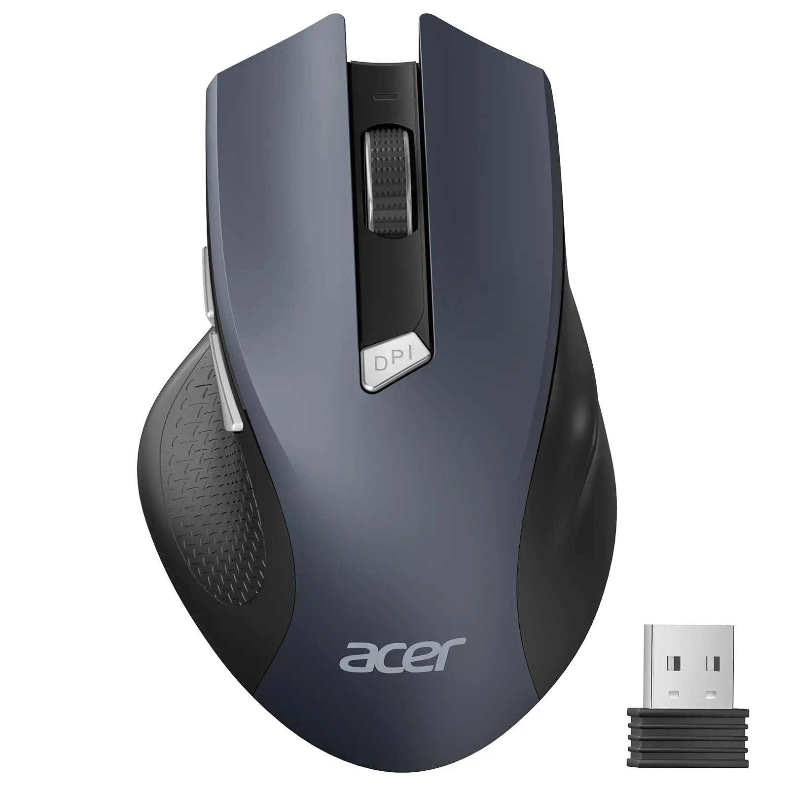 Acer 2.4GHz Wireless Feature Mouse, 3 DPI Settings Up to 1600 DPI, 6 Buttons, USB-A Receiver, Plug-and-Play Office & Desk Accessories for PC, Laptop, Desktop - Home & Office Use