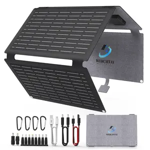 40W Solar Panel with Fast Charging USB-A, PD 40W USB-C and DC Ports, IP68 Waterproof, Portable Folding Solar Charger Compatible with iPhone, iPad, Samsung, LG, Power Banks, Power Station etc, TikTokShopBlackFriday