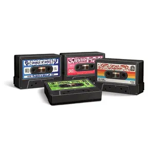 MIX TAPES Cassette Sponges - Retro, Nostalgic Dish Sponge Parody Designs - Set of 4