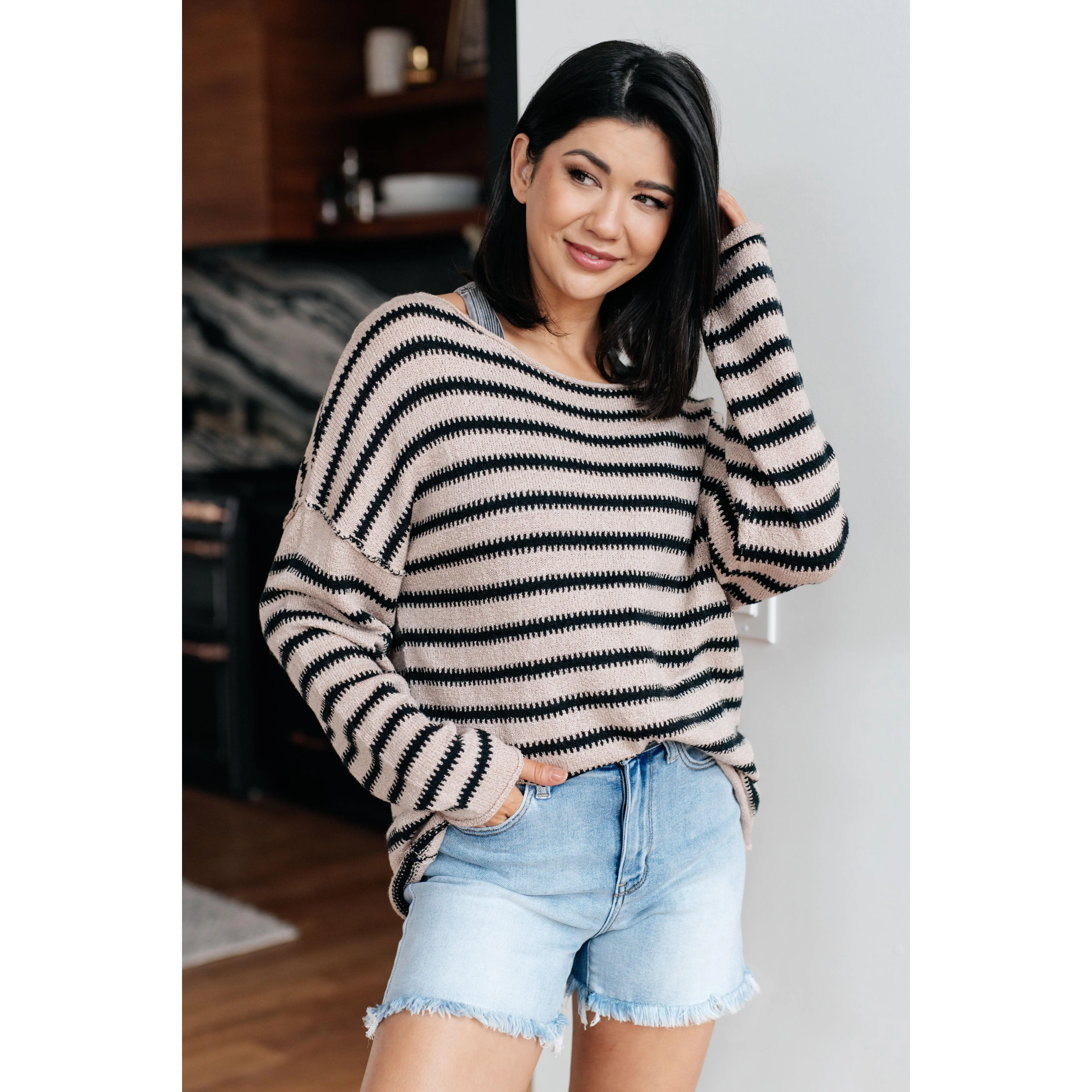 Self Assured Striped Sweater
