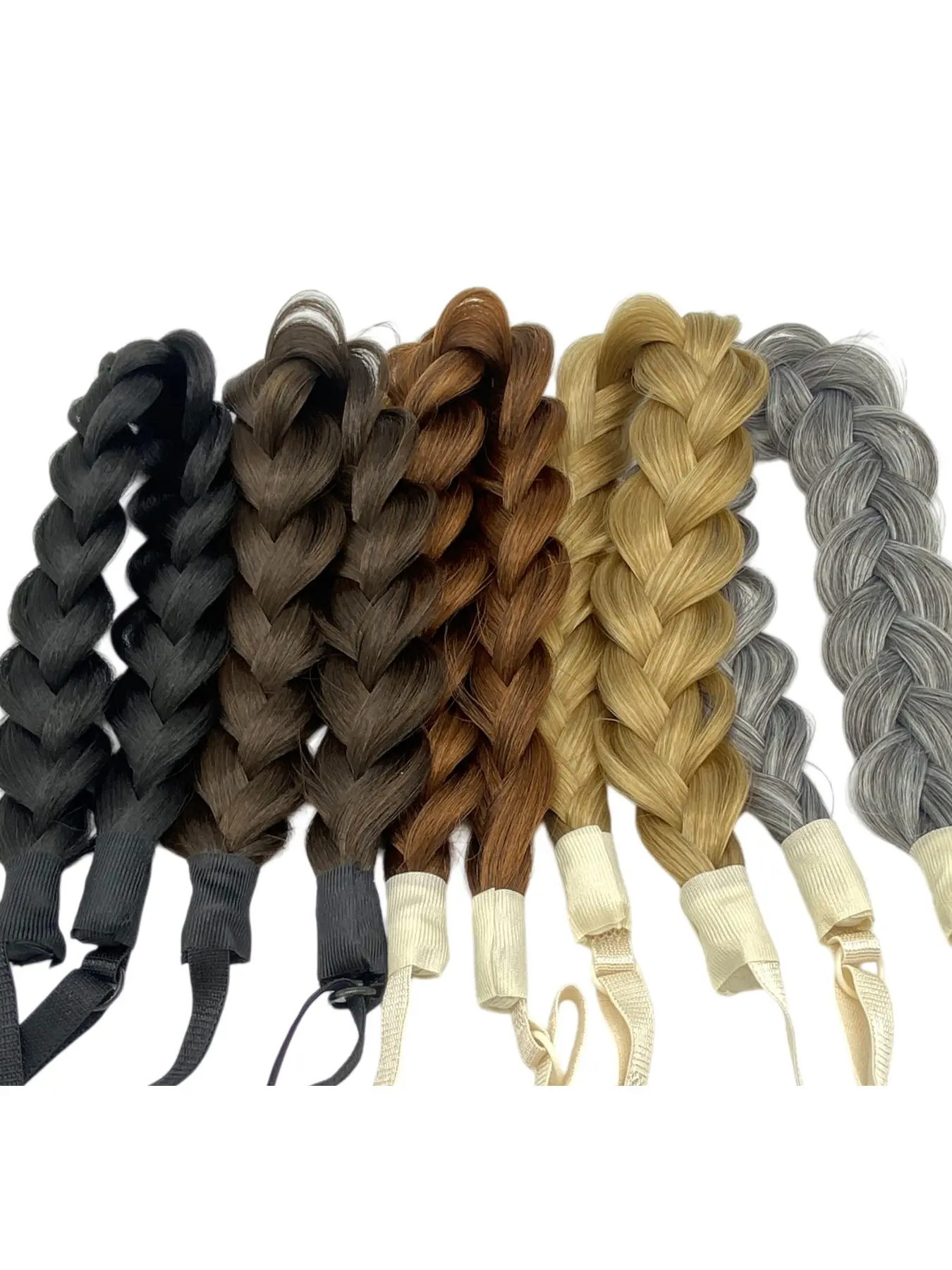 Synthetic Premium Adjustable Handmade Braided Elastic Band Hair Fashion Braiding Hair Headband Headwear Hairbands For Women Elastic Fashion Headbands