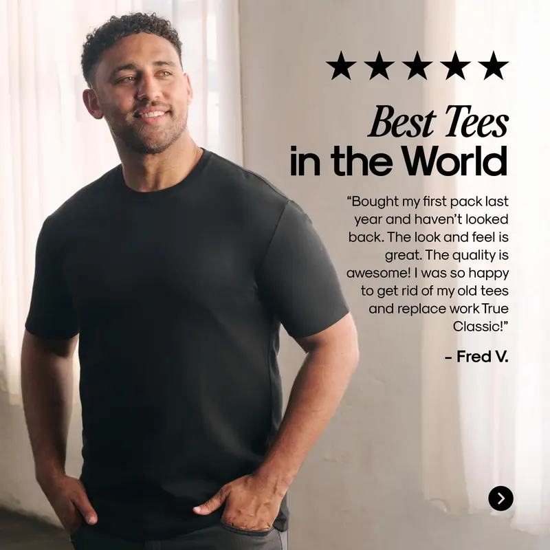 True Classic Men's 4-Pack Short Sleeve Crew Neck T-Shirts - Premium Fit for Everyday Comfort & Casual Style, Soft Breathable Fabric, Durable 60% cotton/40% polyester. Blend, Versatile Style for Every Occasion