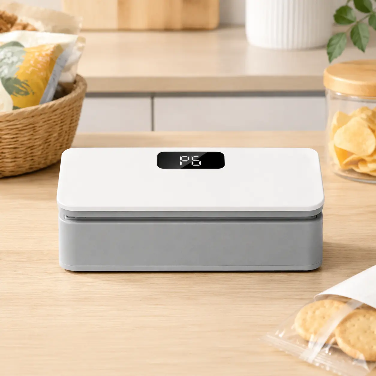Rechargeable Bag Sealer 2 in 1 Heat Sealer & Cutter for Snack Bags Food Saver