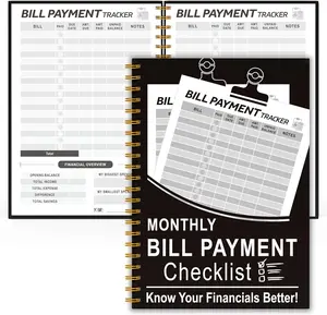 Monthly Bill Payment Checklist - 54 Months Bill  Notebook & Budget Planner, Bill Organizer and Expense  Notebook for Personal Financial Budgeting