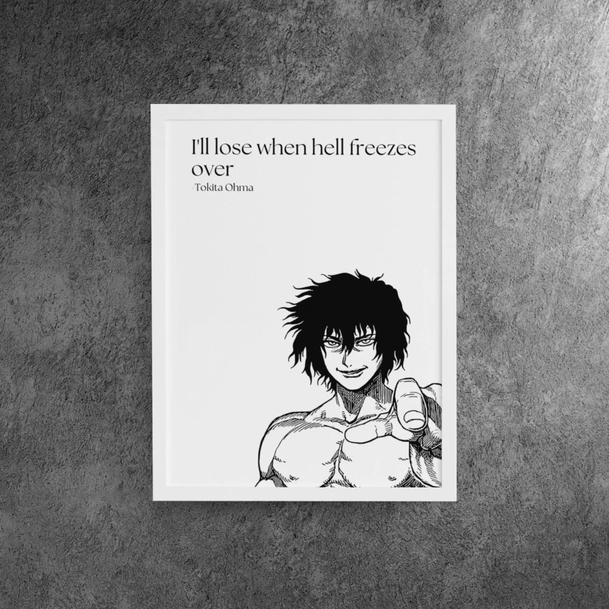 Kengan Asura Poster, Tokita Ohma, Manga Panels, Kengan Asura Wall Art, Marcial Art Poster, Kengan Asura Prints, Japanese Poster