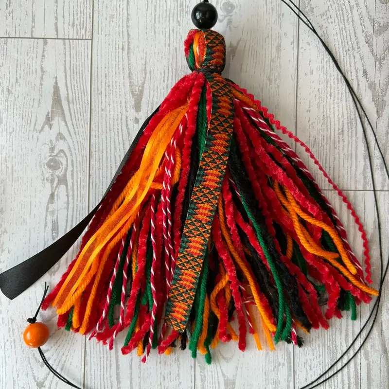 Handmade Bible Tassel Bookmark with Beads Unique Design for Journal Bookish Merchandise Black History Month Gift Idea