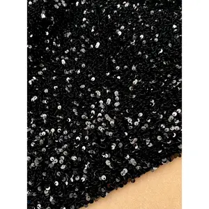 Black Sequin on Velvet