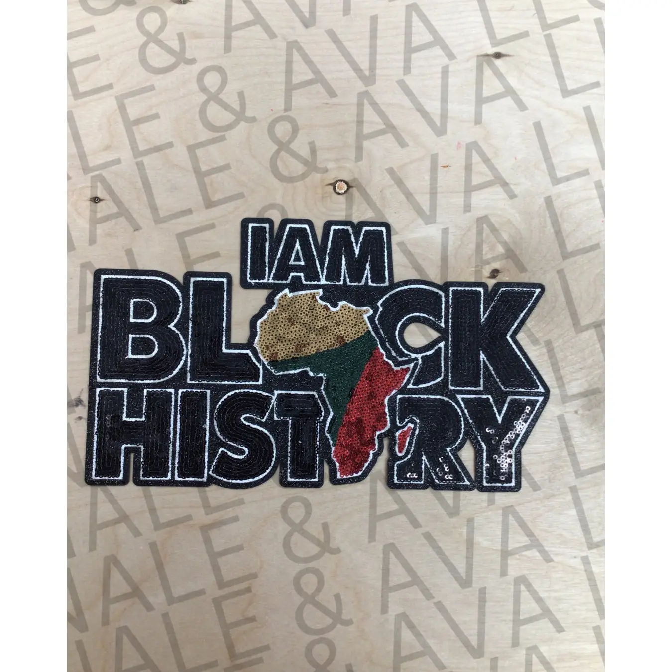 I Am Black History Sequin Patch ONLY