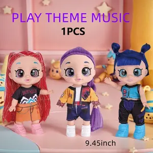 KPop Regular Version Anime Action Figures, K-Pop Samurai Clothing Styles Monster Group 5D Eyes 10 Inch Jointed Rumi Mira & Zoey Fan Collection Toy, Birthday Gift