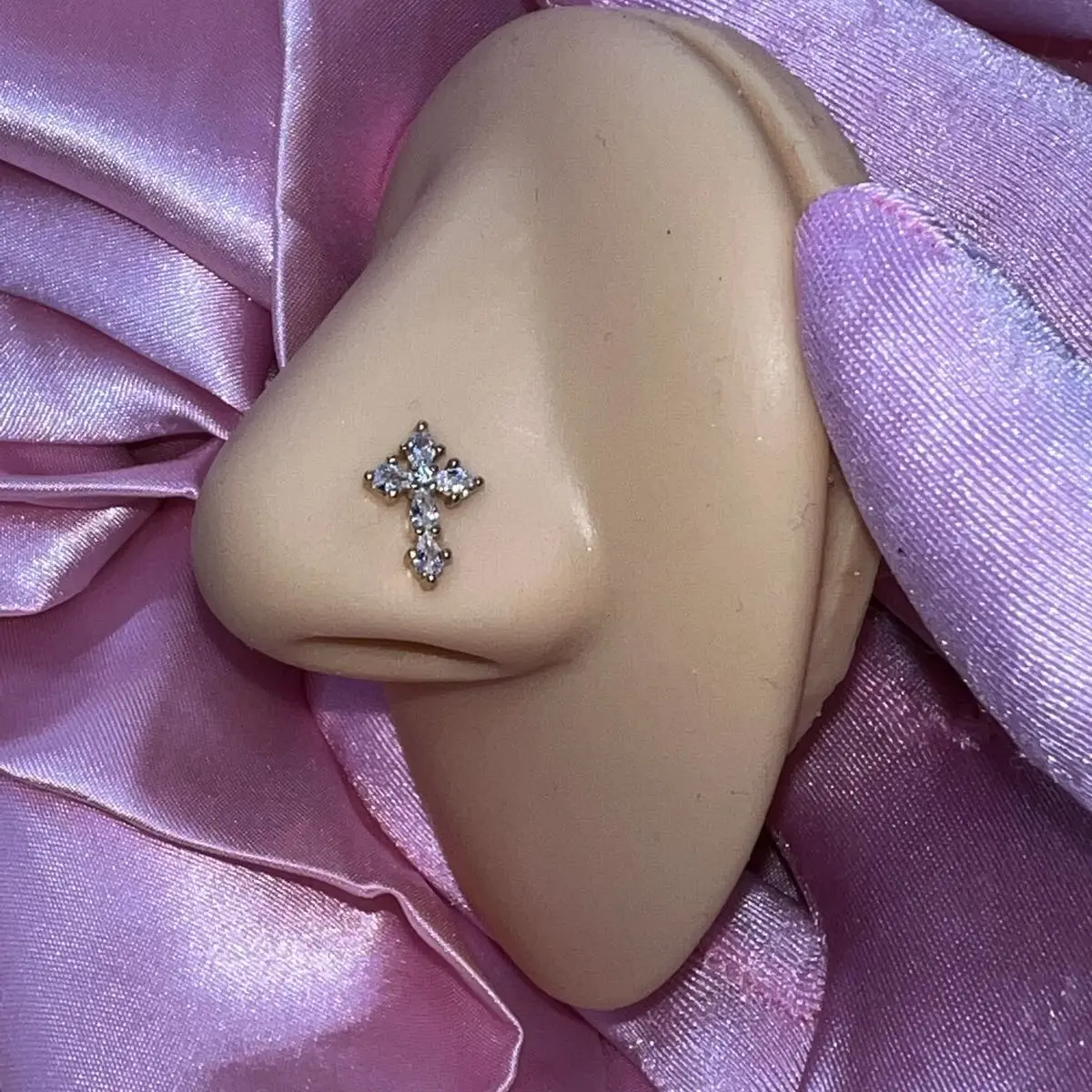 Cross Nose Ring