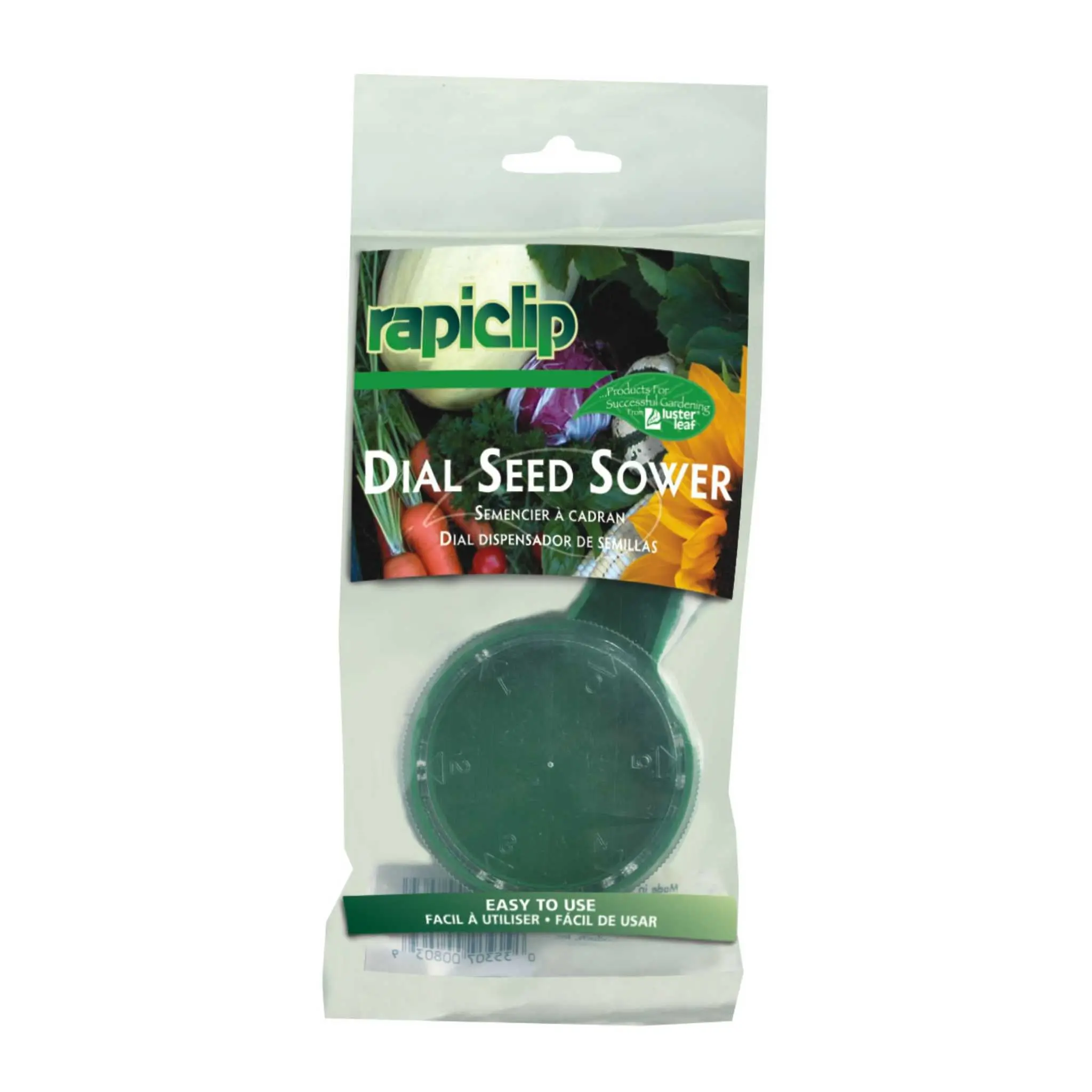 Luster Leaf Rapiclip Plastic Seed Sower, Dial Control, Seeds Dispensing Tool (Model 803)