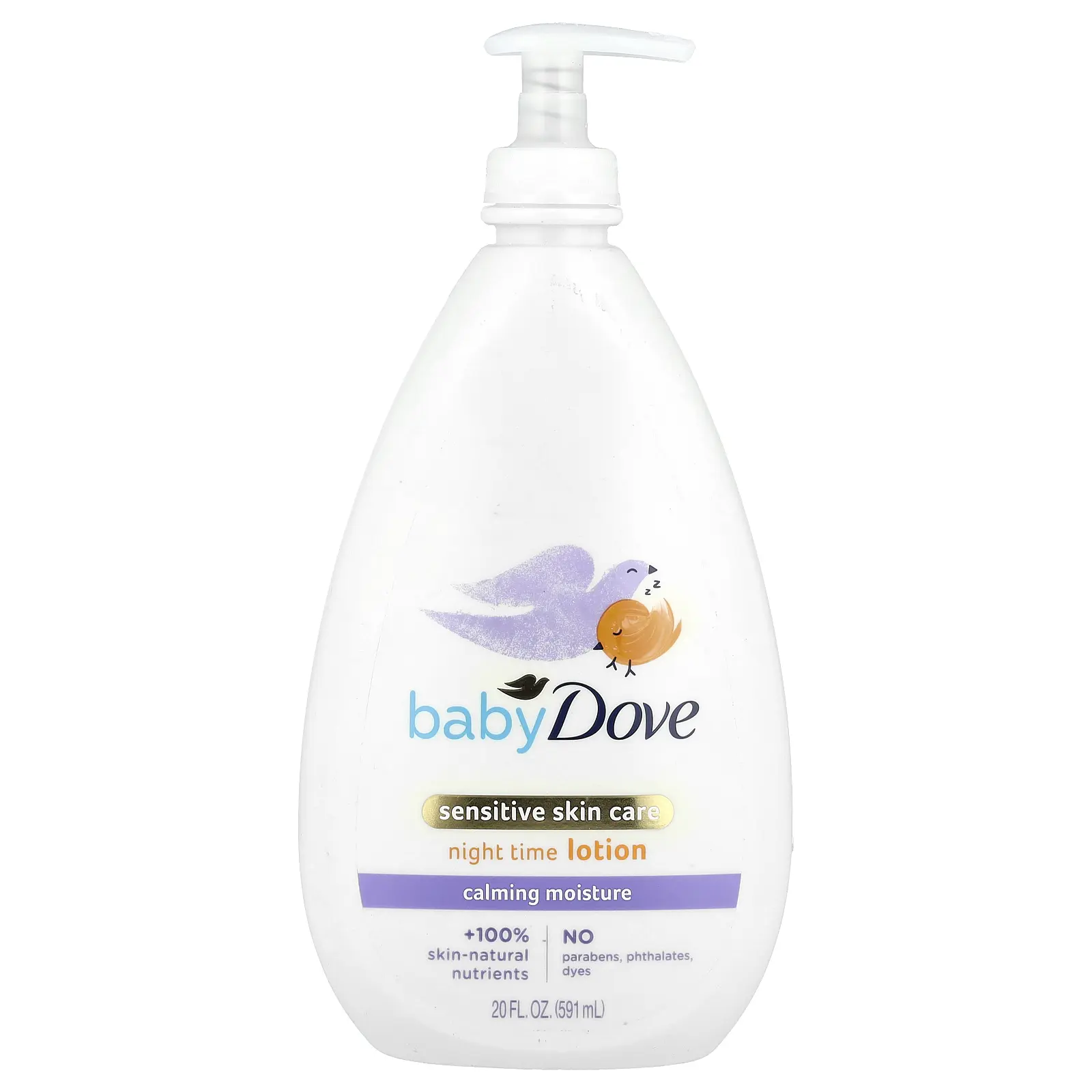 Dove Baby, Sensitive Skin Care, Night Time Lotion, 20 fl oz (591 ml)