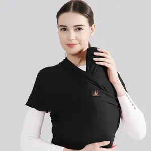 Baby Cotton Adjustable Multifunctional Newborn Wrap Carrier Backpack, Breathable Front Carry Baby Sling, Easy Wear Travel Bag