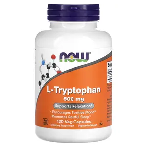 NOW Foods L-Tryptophan, 500 mg, 120 Veg Capsules