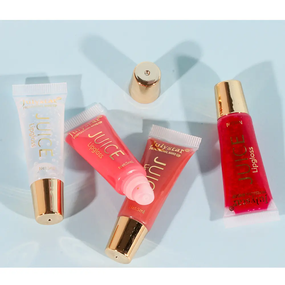 Julystar 6-Color Fruit-Flavored Lip Plumper Gloss Multi-Pack, Long-Lasting Makeup for Daily & Special Occasions, 6 Distinct Fruit Flavors, Any Occasion, Fruity Touch, Glossy, Moisturizer, Hypoallergenic, Versatile Use, Vibrant Fruit Aroma