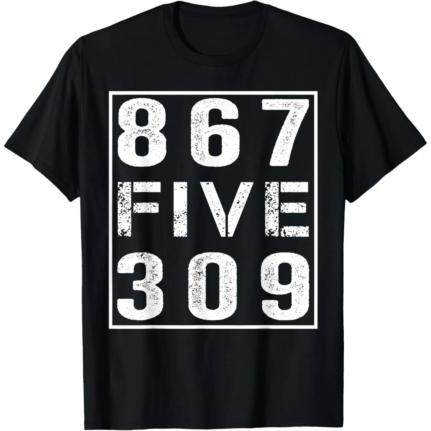Vintage Eighties Tee 867 Five 309 Nostalgic and Funny 80's T-Shirt Made in USA