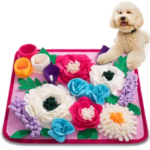 Portable Non-Slip Snuffle Mat for Dogs - Interactive Puzzle Feeding Mat for Small/Medium Breeds