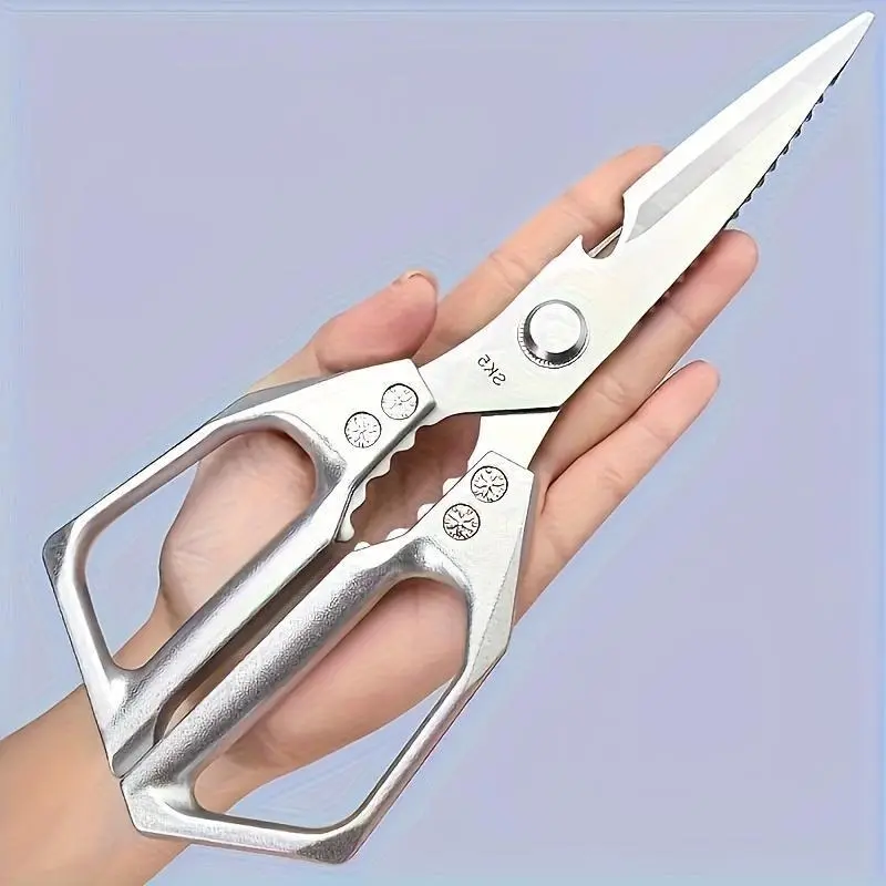 1pc Professional Meat Scissors, Durable Stainless Steel Shears with Ergonomic Handle
