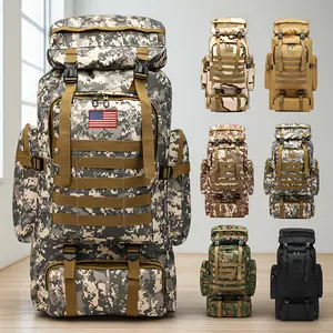 Perfect Gift Tactical Hiking Backpack 75L Large Capacity - Durable Travel Backpack for Trekking, Camping Outdoor Adventures for Men Mountaineering Backpack - Heavy-Duty Climbing Backpack Perfect for Long Hikes Travel &amp; Tactical Use Adjustable Straps