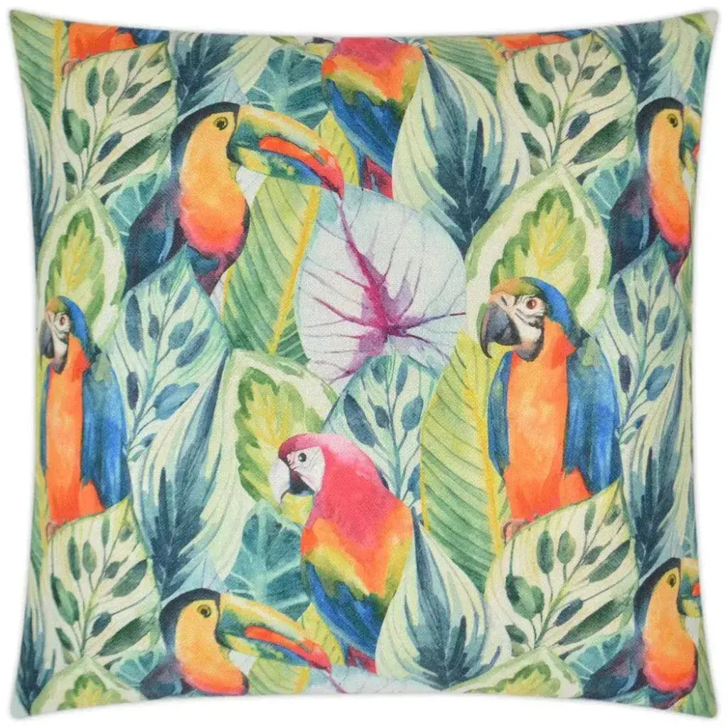 Birdy Multi Color Throw Pillow With Insert
