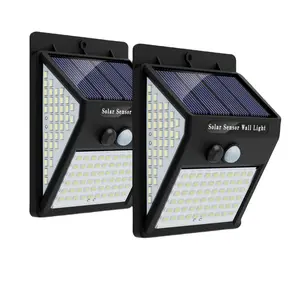 Solar Security Lights Outdoor, 140ld Motion Sensor Lights with 270º Wide Angle, Waterproof Outdoor Led 3 Modes for Garden Fence Door Yard Garage Pathway, Outdoor Flood Lights