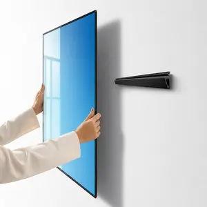 Auoace No Stud TV Wall Mount for 13-55 Inch TVs – Heavy Duty Drywall TV Mount Holds up to 99 lbs – Renter Friendly No Drill TV Bracket with Built-in Level & Security Cable – Max VESA 400x400mm,Damage Free,HangSmart, DIY , Easy Install TV Hanger