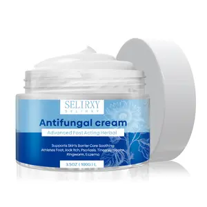 SELIRXY Antifungal Cream 3.5oz (100g), Advanced Fast Acting Herbal Formula for Athletes Foot, Jock Itch, Psoriasis, Tinea Versicolor, Ringworm, Eczema Moisture, Ceramide Oat