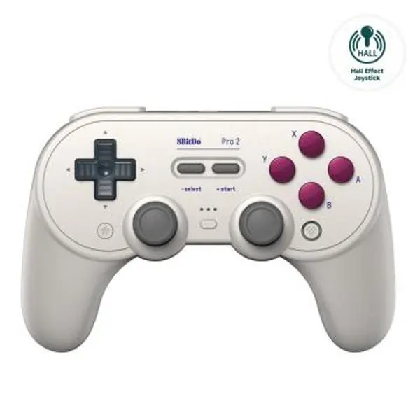 8BitDo Pro 2 Bluetooth Controller (Hall Edition) for Switch, PC & Mac - G Classic
