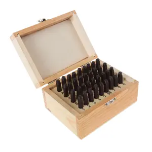 Stalwart Letter and Number Steel Stamp Set 36-PC