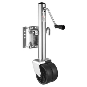 VEVOR Trailer Jack with Wheel, 1500 lbs Load Capacity, Heavy Duty Swivel Boat Trailer Jack with PP Single Wheel Ergonomic Handle, 12-inch Lift, Fit for RVs, Boats, Horse Trailers, Utility Trailers