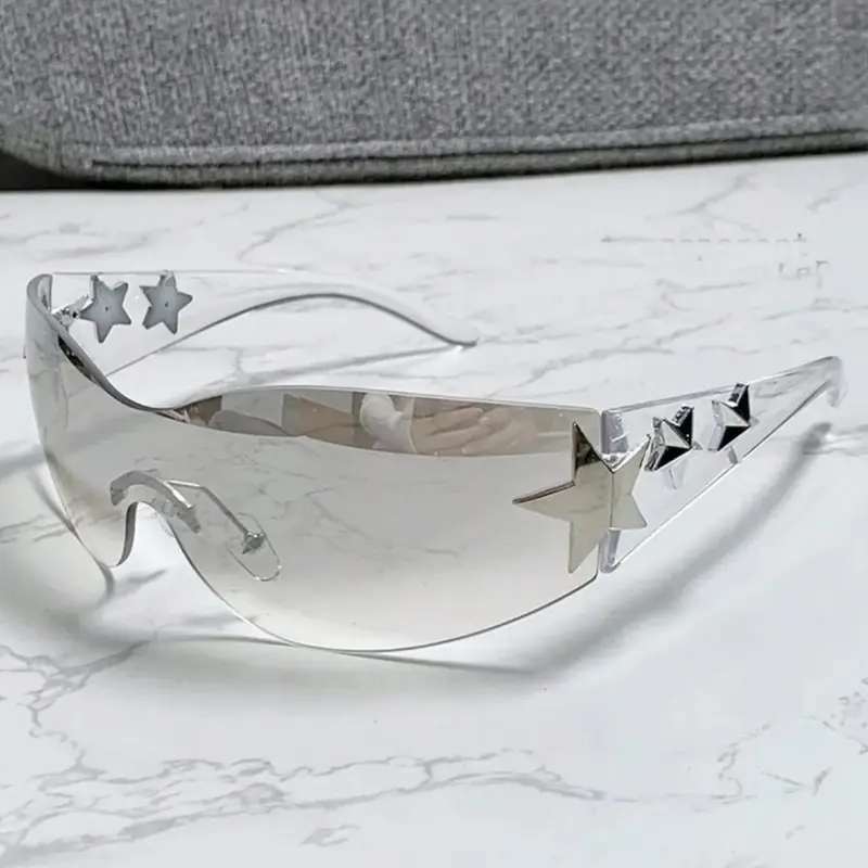 Star Decor Sunglasses, Trendy Casual Fashionable Sunglasses for Everyday Use, Fashion Accessories for Outdoor Activities, Trendy Styling Sunglasses