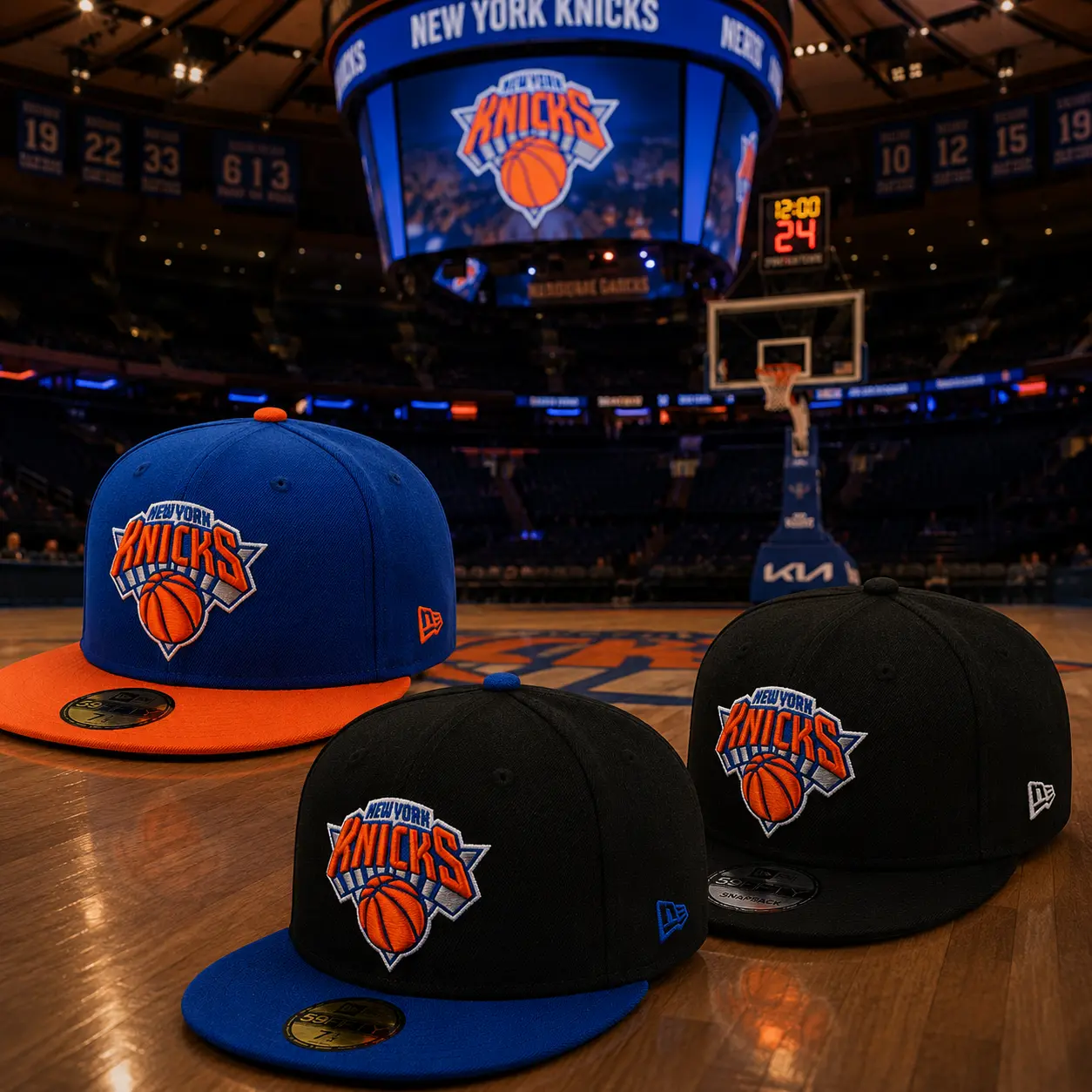 New Era New York Knicks 9FIFTY Snapback Hat – Official NBA Basketball Cap, Embroidered Team Logo, Classic Fan Streetwear