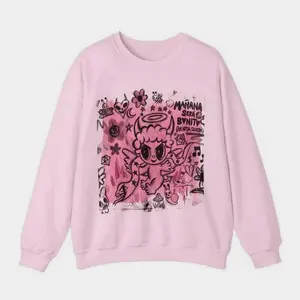 Bichota Unisex Crewneck Pink Sweatshirt Womanswear Fabric Soft Oversized Tops bichota sweater Classic Zip-Up Hoodie Hood Hoodied Comfy Cotton Hoodies