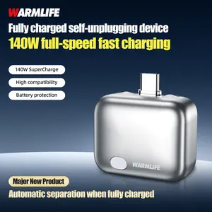 140W Physical-Disconnect Battery Guard, Smart Auto Stop Charging Protector, Full Battery Auto Disconnect, Anti-Overcharge Protection for Safe Overnight Charging, Overcharge Protection, Universal for Phones, Laptops & Tablets, Perfect Gifts for Men & Women