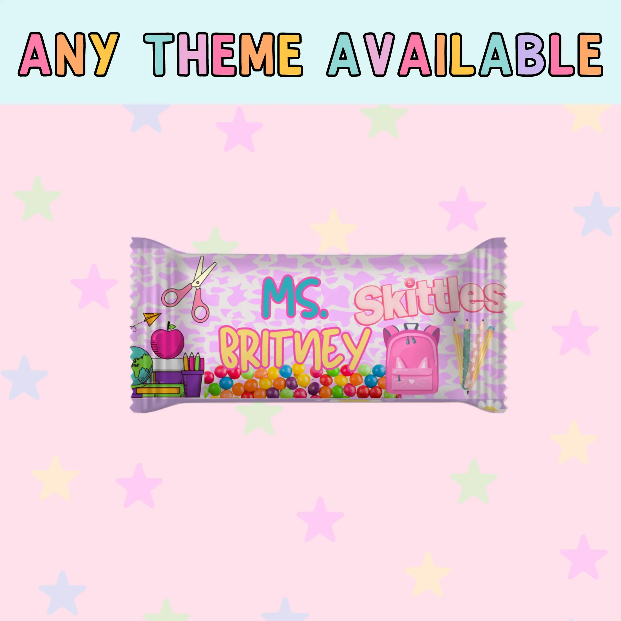 Custom Skittles Pouch