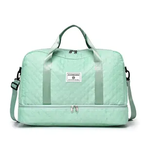 Travel Bag for Men and Women Dry and Wet Separation Training Sports Fitness Bag Waterproof Hand Luggage with Independent Shoe Compartment