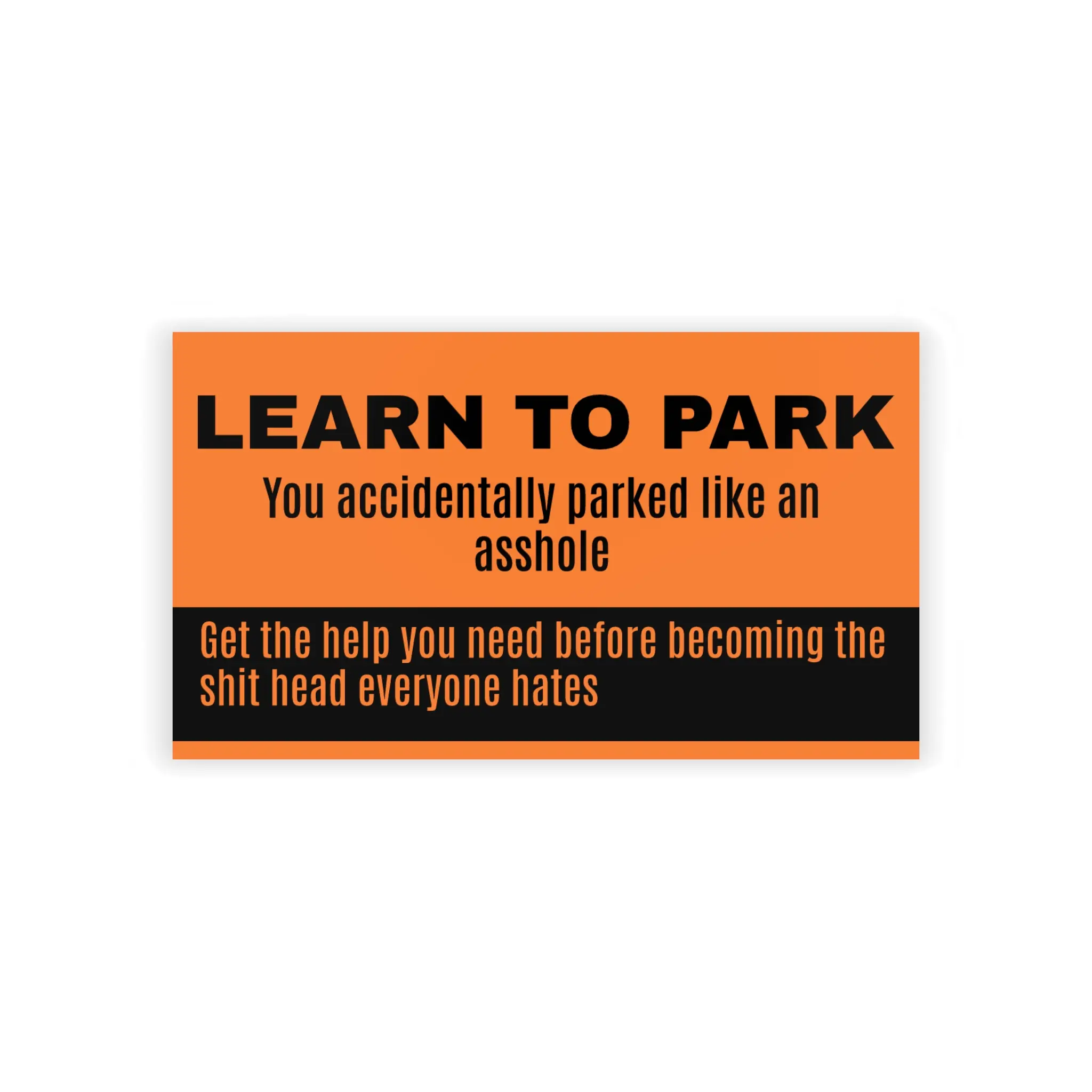 Humorous Business Cards, Fun Parking Reminder Cards, Learn to Park Cards, Unique Gifts for Drivers, Funny Note Cards