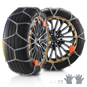 VEVOR Auto Tightening Snow Chains, Diamond Mesh Traction Wheel Chains for Anti - slip, Alloy Steel Tire Chains for Tires 265/75 - 15, 265/75 - 16, LT265/75 - 16, 255/75 - 17, LT255/75 - 17, 275/45 - 22, 265/70 - 16VEVOR Super Brand Day