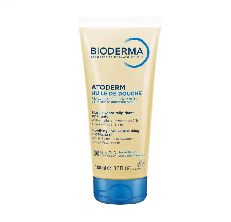 Atoderm Shower Oil, Cleansing Oil For Face & Body, Nourishing Cleansing Oil For Dry to Atopic Sensitive Skin For Softer & Smooth Skin For Your Whole Family