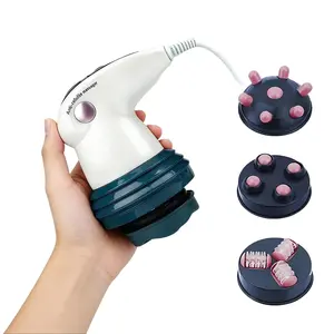 High Rated 3-in-1 Handheld Massager - Deep Tissue Relief for Body & Facial |   Plug-In Design for Daily Self Care