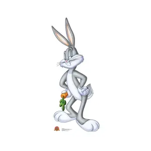 212 MAIN Looney Tunes Bugs Bunny Cartoon Stand-Up Cardboard Cutout - 60x26 in. Large Advanced Graphics Party Decor Photo Prop for Home Supplies