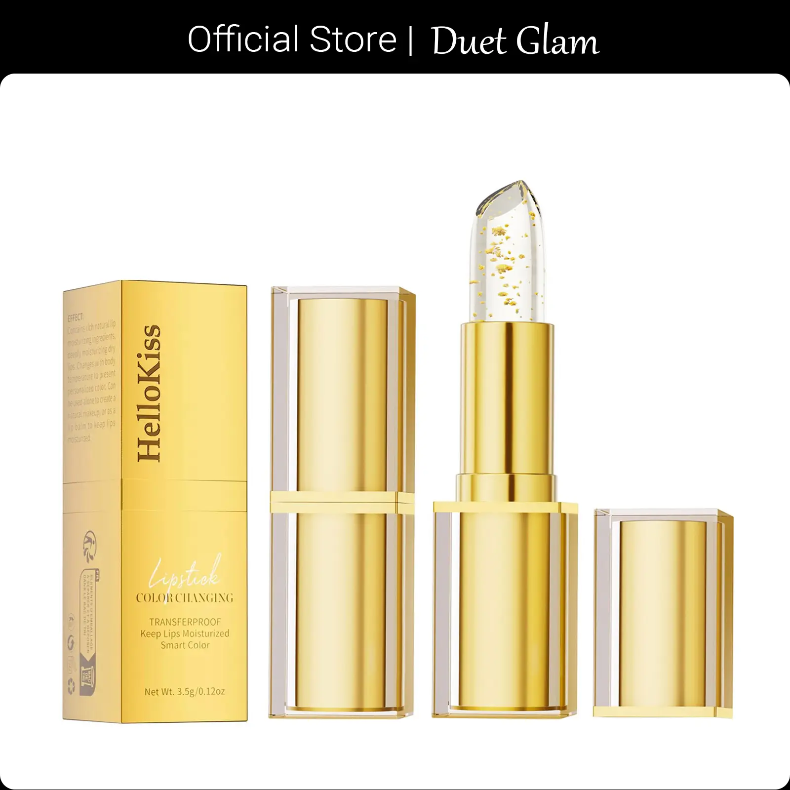 [HelloKiss] 2pcs Hydrating pH Color Changing Lipstick | Transferproof & Long Lasting Tinted Lip Balm. Temperature-Sensitive Plumping Lip Gloss for Daily Moisture. Glossy Luxury Cosmetic for a Custom, Natural Lip Stain Look Mother's Day Gift